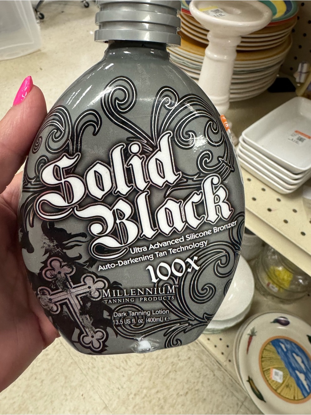 Millennium Solid Black 100x Dark Tanning Lotion - Black
